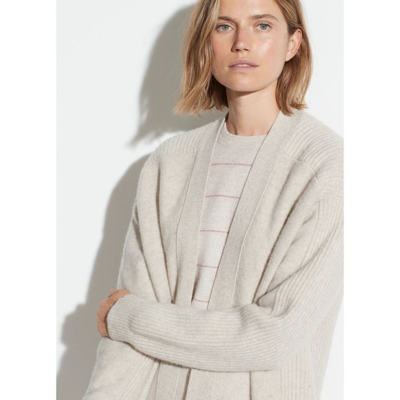 Vince Cream Open-Front Cardigan - Picture 9 of 9